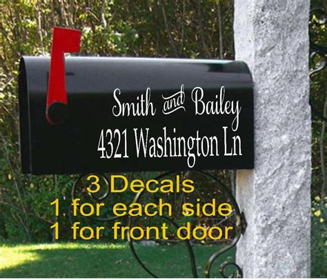 can metallic vinyl be used for house numbers on mailbox|vinyl mailbox decals replacement.